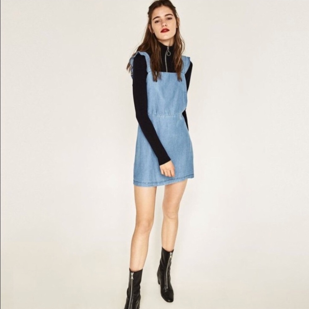 Zara Denim Pinafore